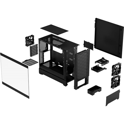 Fractal Pop Air Mid Tower Gaming Case - Black 